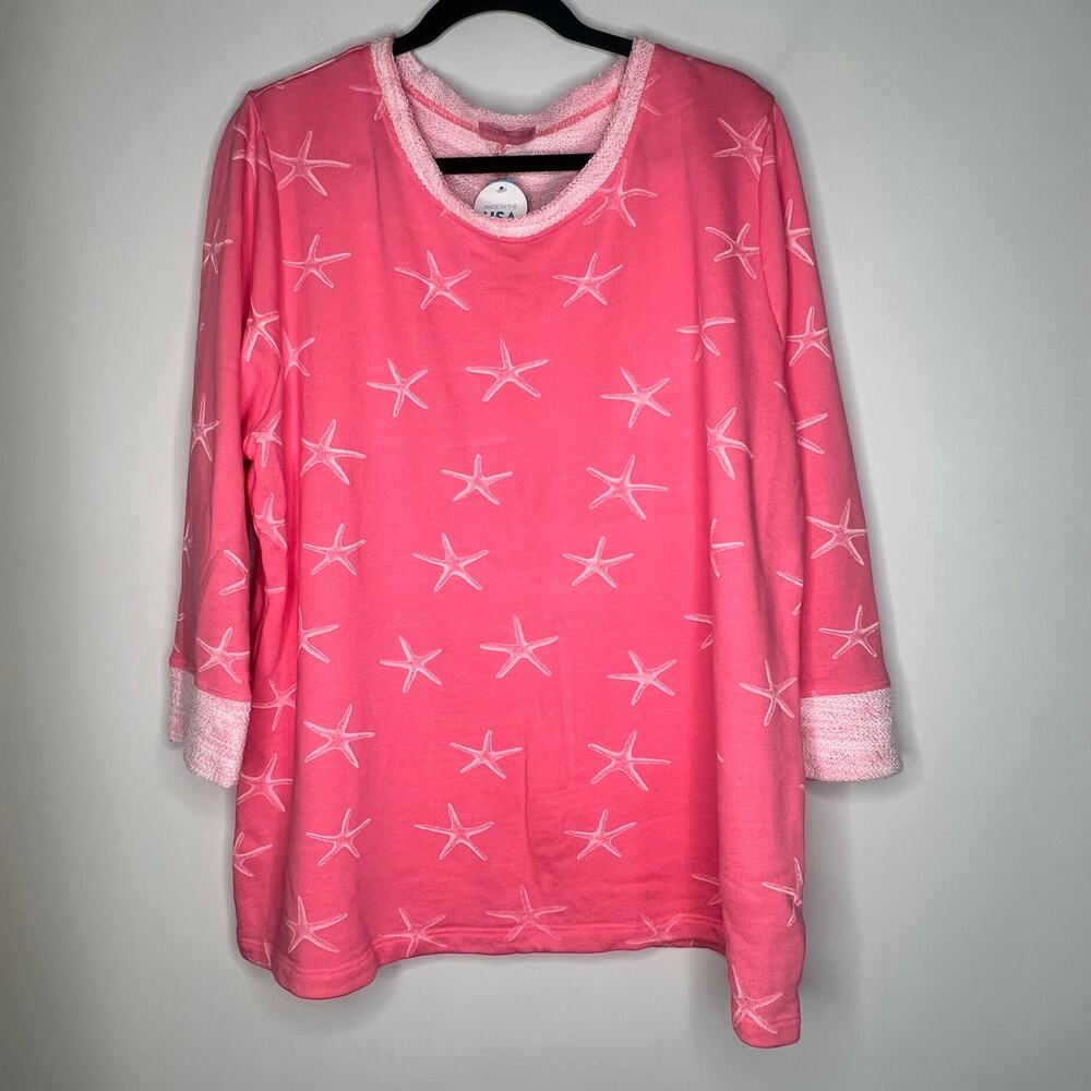 Fresh Produce Sea Star Sunset Sweatshirt Size XXL - Picture 2 of 6